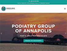 Tablet Screenshot of podiatrygroup.us